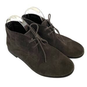 Franco Sarto Suede Leather Bootie Boots Dark Gray Size 8